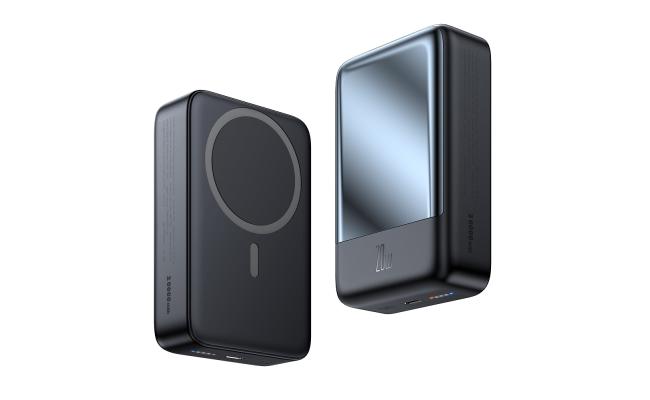 Mcdodo MC-5021 Magnetic Battery Pack 20000mAh, Magnetic Power Bank 20W PD Fast Charging, Portable Charger Power Bank 15W Wireless Fast Charging - Black